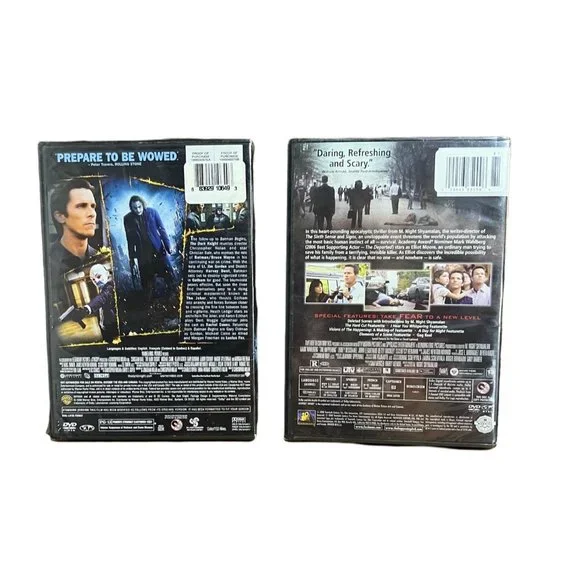 Action Movie Night Two Sealed DVD, THE HAPPENING and BATMAN THE DARK KNIGHT - Picture 2 of 3